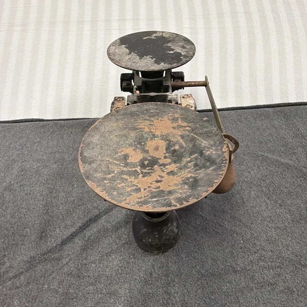 Antique No. 4 Detecto Scale Black Cast Iron 10 Lbs New York Made Merchant Scale
